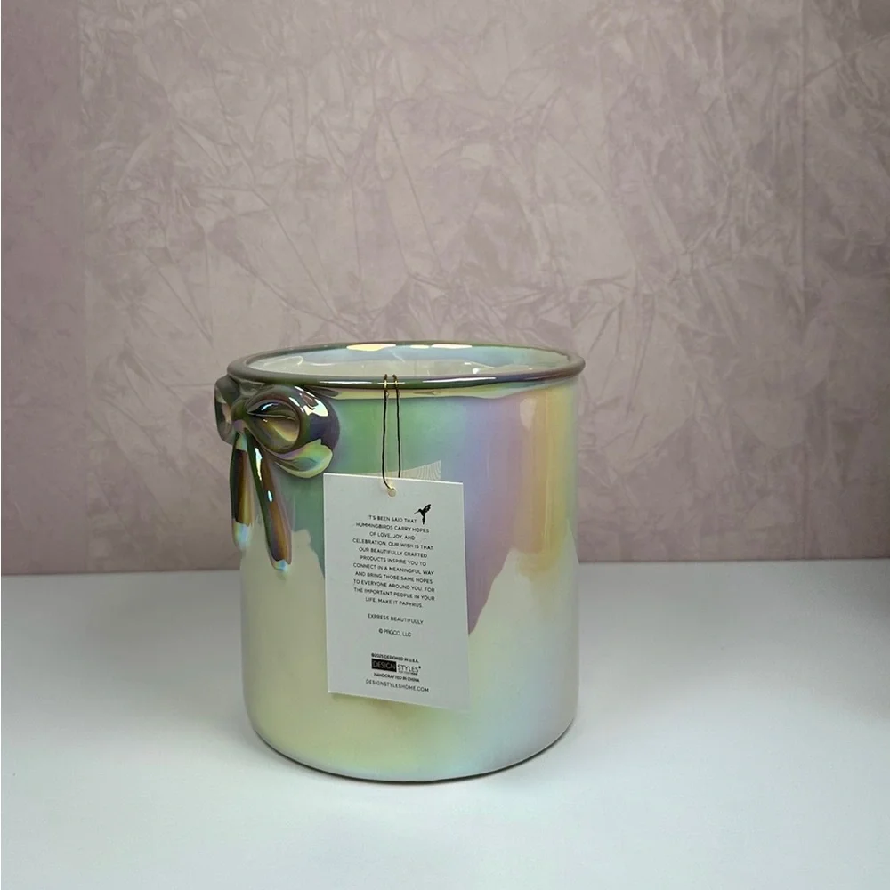 Papyrus Iridescent Ceramic Utensil Holder